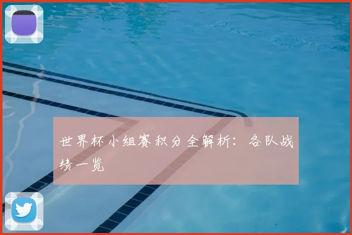 世界杯小组赛积分全解析：各队战绩一览
