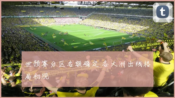 世预赛分区名额确定 各大洲出线格局初现
